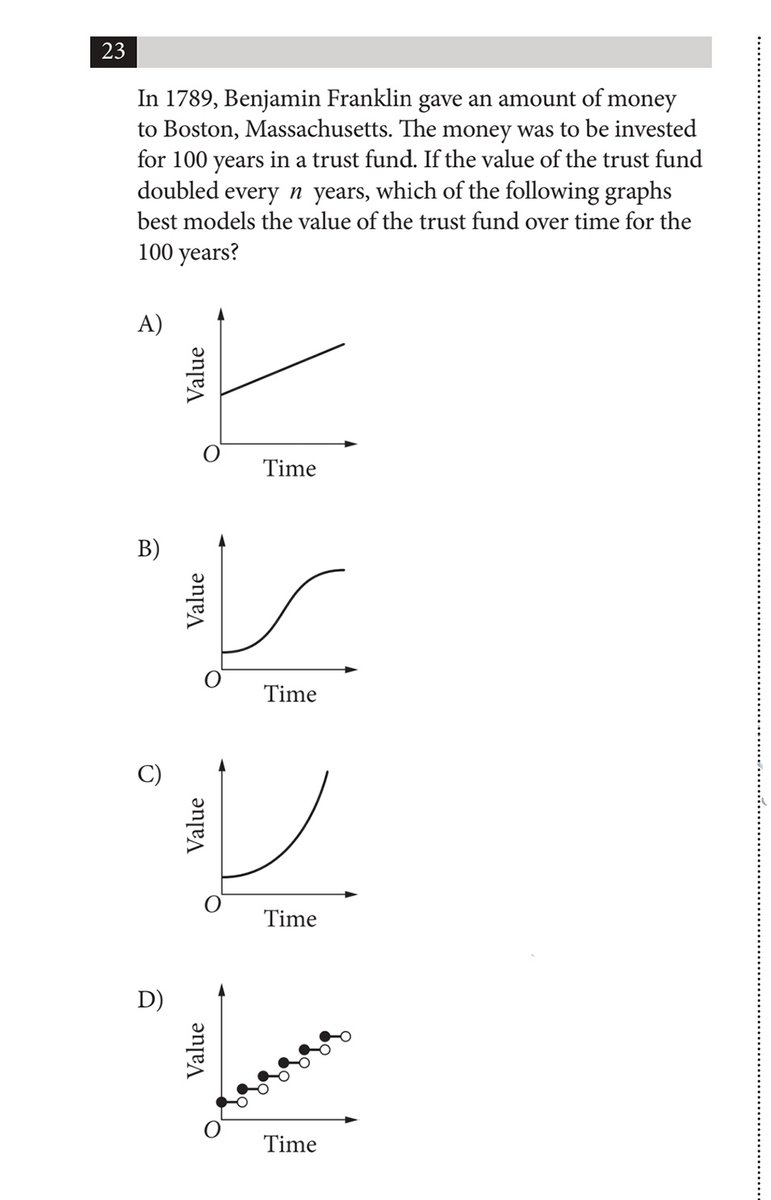 satisnothard's tweet photo. พวกกราฟ บางทีก้ดูยากว่ามันเป็น linear, exponential หรือแบบไหน ลองตีโจทย์ให้คล่องดูนะะะ #satmathtutor #chulatutor #bbachula #ติวsatmath #dek62 #dek63 #dek64 #รับสอนพิเศษ #จุฬาติวเตอร์ #TCAS63 https://t.co/Y6c18ku5V5