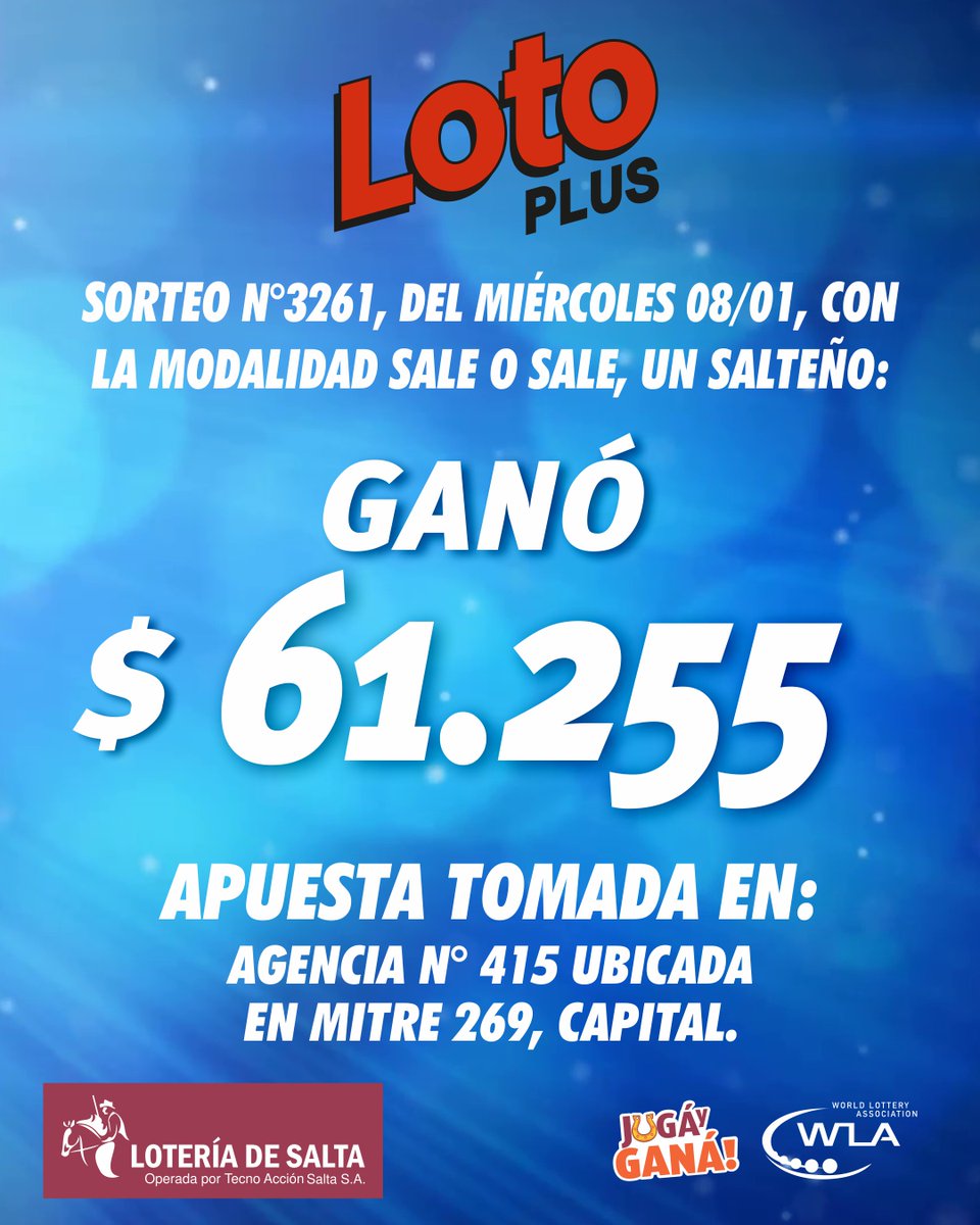 LoteriadeSalta's tweet photo. #fullpremios Este 2020 los premios vienen a full! Te mostramos algunos premios de los últimos dos días!
.
.
.#losnumerostehablan #lotoplus #Tombola #quiniela #salta #platita https://t.co/9KHXLPGYOW