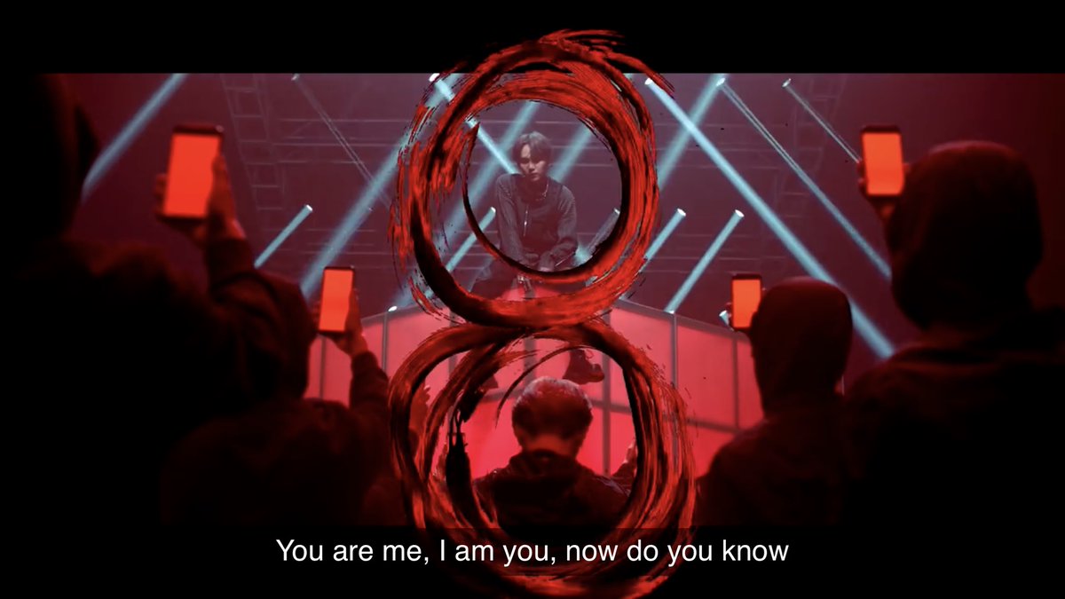 OT7losophy's tweet photo. There are two versions of him. As in the first he’s a doubtful Artist about his aims. The second is fierce Suga, stronger &amp; wanting more. In the last part he’s become himself, Min Yoongi. Accepting both sides of him. #ShadowisComing https://t.co/dF3yiJGX0C