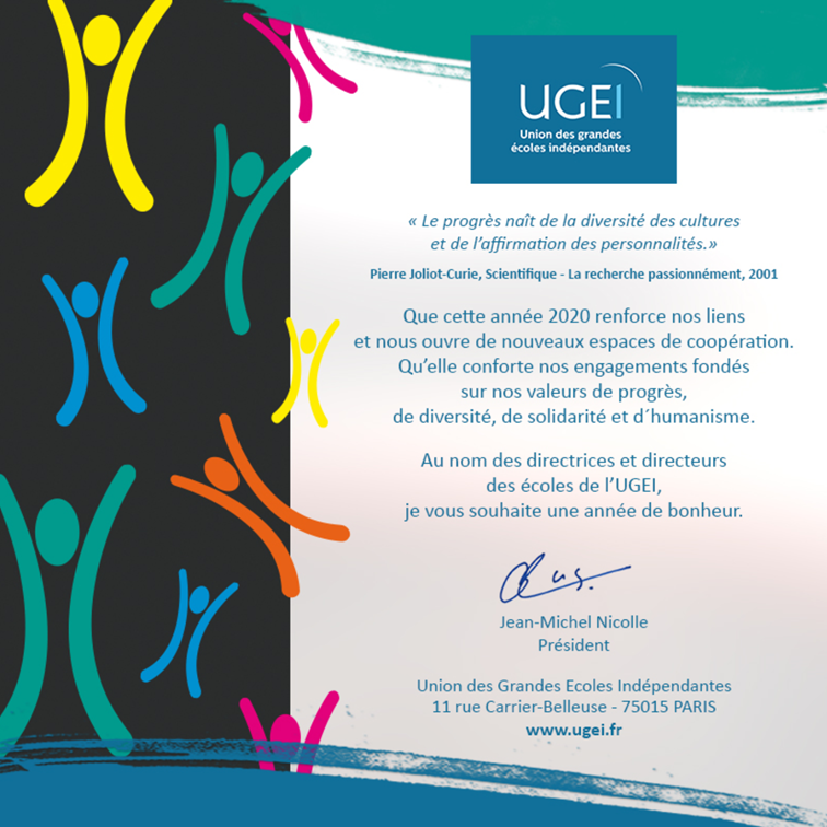 L'UGEI et son équipe vous présentent ses meilleurs vœux pour 2020!