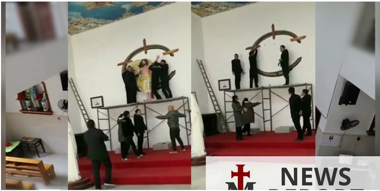 Persecution continues for Christians in China, as new footage shows government workers sacking a Church in Jiangxi Province.