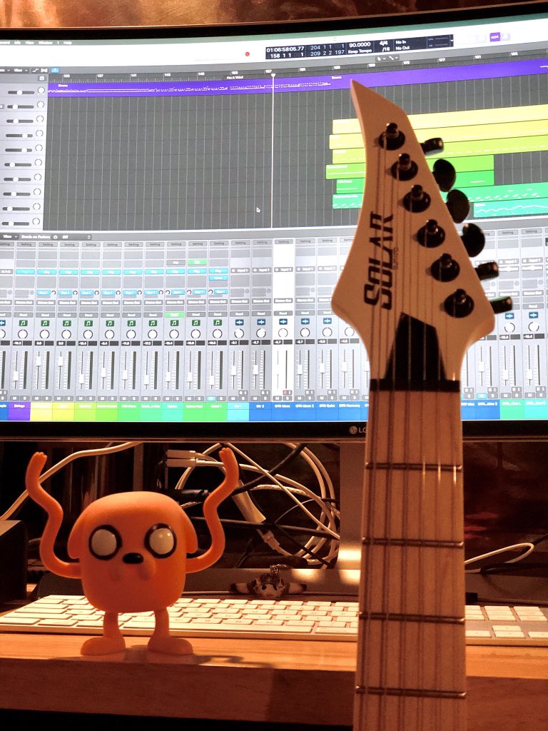 It’s been a long time coming but I’m excited to announce new Letallis material is on the way! 2020’s gonna be rad. Stay tuned! #newmaterial #metal #melodicdeathmetal #solarguitars #logicprox #jakethedog #writing #riffs #deathmetal #heavymetal #horns