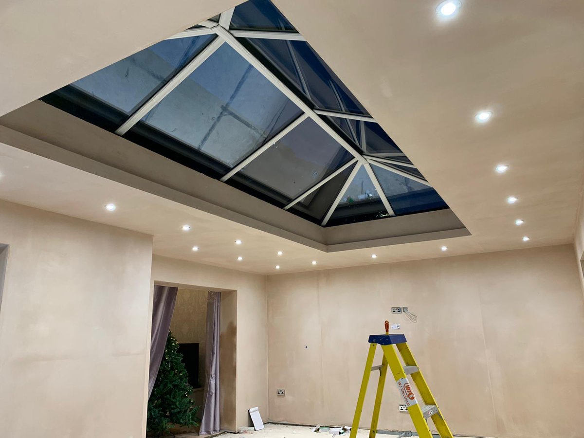 WJElectrical's tweet photo. Conservatory revamp coming together. Just the LED around the lantern to be installed #led #electrician #wjelectrical https://t.co/o67DBFYqpa