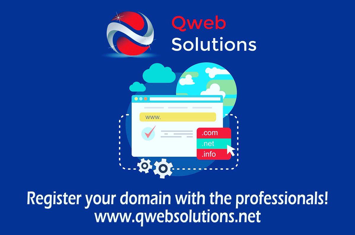 qwebsol's tweet photo. Looking for a Domain….with Qweb Solutions you can register your .co.za and .com instantly by clicking on https://t.co/vn0movFTlU 

#QwebSolutions #Domains #QwebHosting #HostingYourWebsite #QwebDomains #OnlineBusiness #OnlineWorldWide #WebHosting #RegisterYourDomain #DomainName https://t.co/EIVnRZXVZo