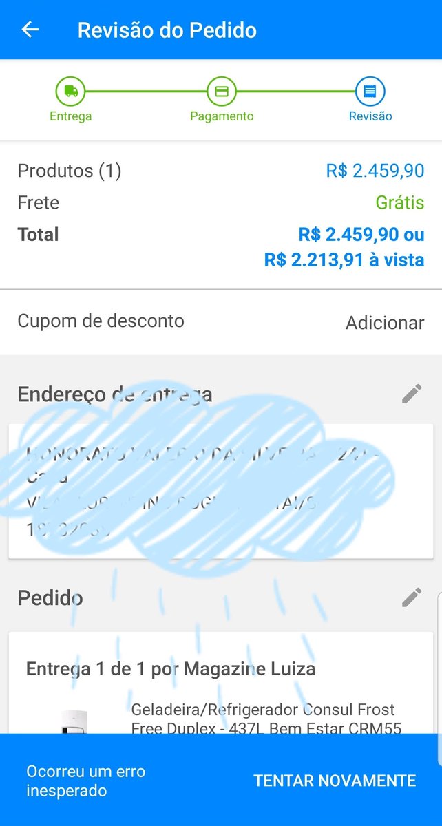eng_japa's tweet photo. @magazineluiza O meu é #tbt é de o Aplicativo dizer que deu erro sendo que fui um dos primeiros pegar o cupom. E o App não parar de mandar eu tentar novamente.... https://t.co/SGiCk3GWiz