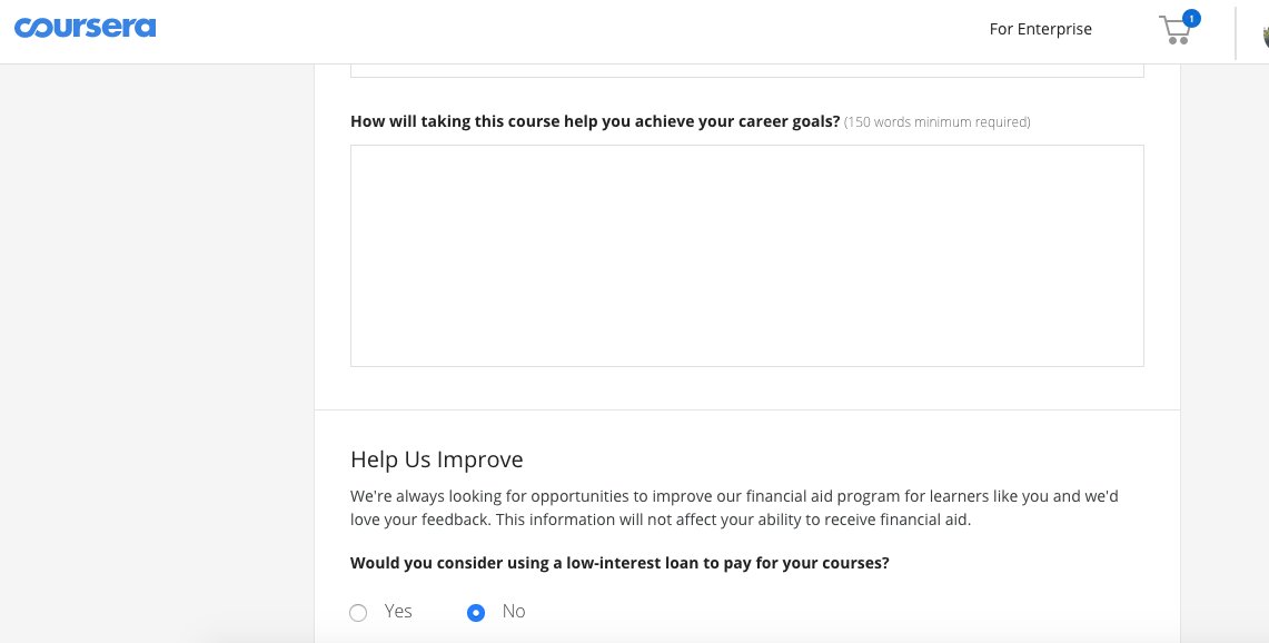 The next page will let you inform them of your financial situation that led to your application for financial aid. Whatever you are earning, convert to dollars as there is no provision for you to input your income in naira.