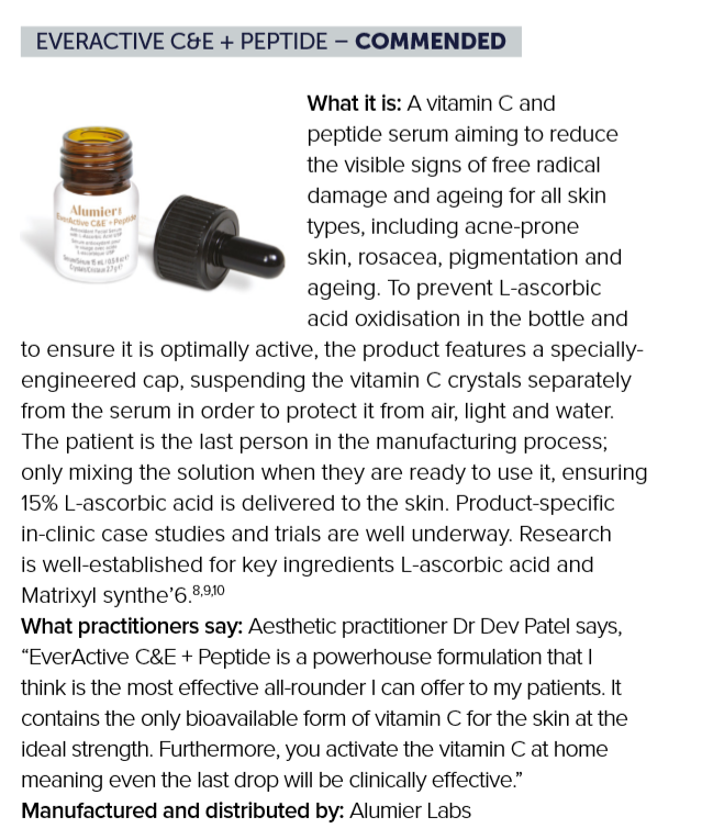 AlumierMDUK's tweet image. ‘EverActive C&amp;amp;E™ + Peptide is a powerhouse formulation that I think is the most effective all-rounder I can offer to my patients’ - Dr Dev Patel @aestheticsgroup