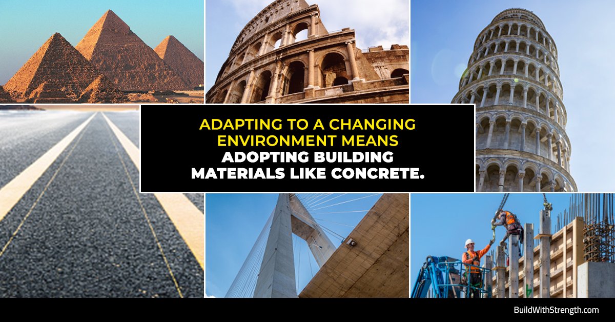 BuildStrength's tweet photo. Concrete innovation has been evolving for centuries; while still remaining true to the strength and sustainability that made it so irreplaceable more than two thousand years ago. https://t.co/3lSCBx60FY