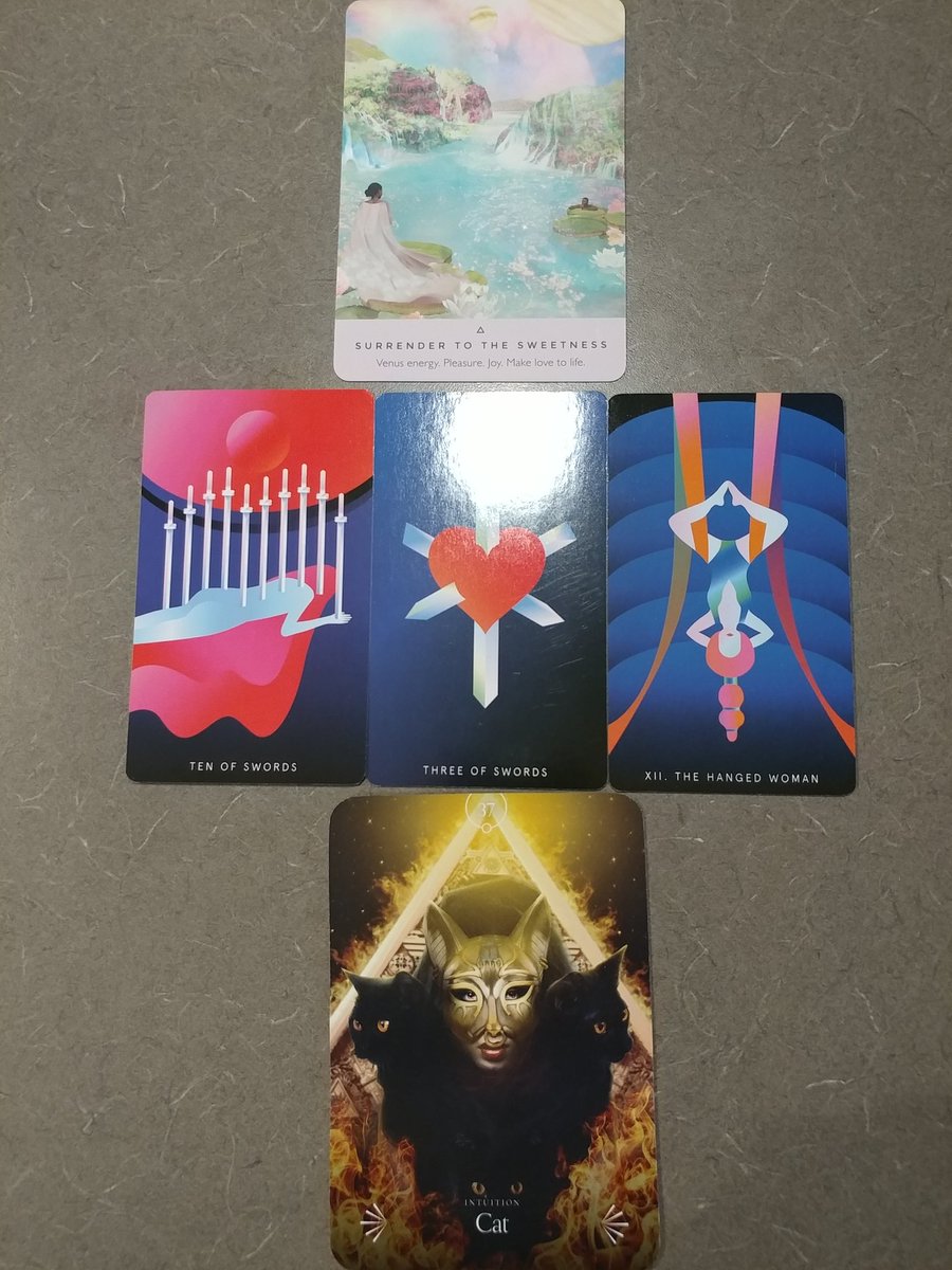 EvermindOracle's tweet photo. Starseeds are experiencing ego death, which can be painful, but releasing the mind frees memories of your magical abilities. Stay neutral and zoom out to find perspective. Lean into Intuition. Bast and Isis can help. #starseed #tarot #meditation https://t.co/NVjC6mHOSO