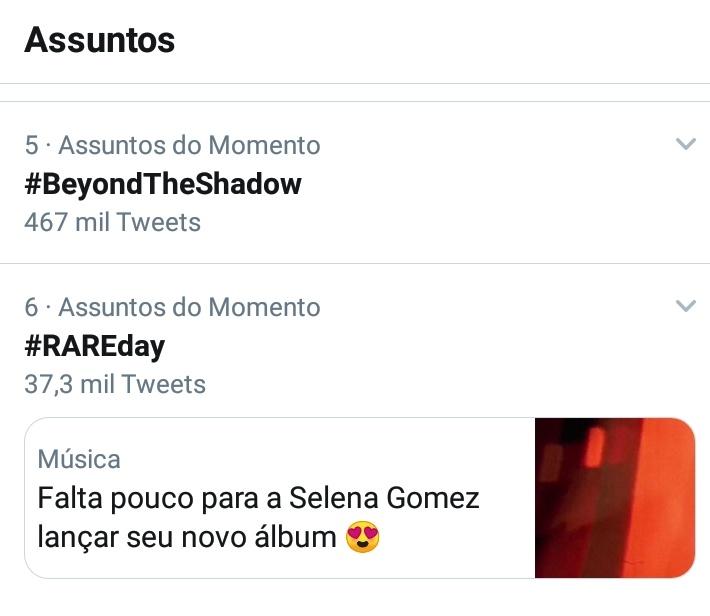 rareday's tweet photo. #RAREday é o 6° dos assuntos do momento 😍 https://t.co/dA8xy7foph