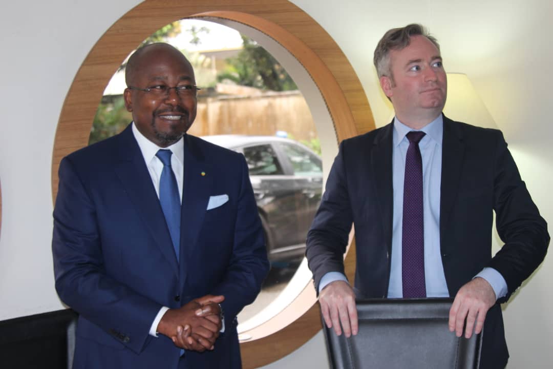 Déjeuner de travail avec #JeanBaptisteLemoyne à l'issue de l'audience que lui a accordée le Président de la République #Alibongo. Plusieurs sujet d'intérêt communs évoqués.