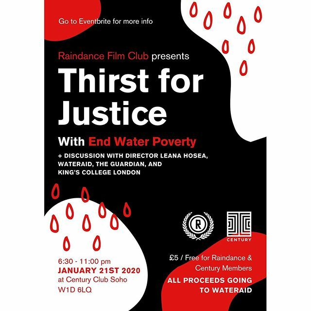 @raindancefilmfestival are hosting their first #film club of the year with a screening of Thirst for Justice + a discussion with special guests! Get tickets at the link in bio! ift.tt/39SJD1f