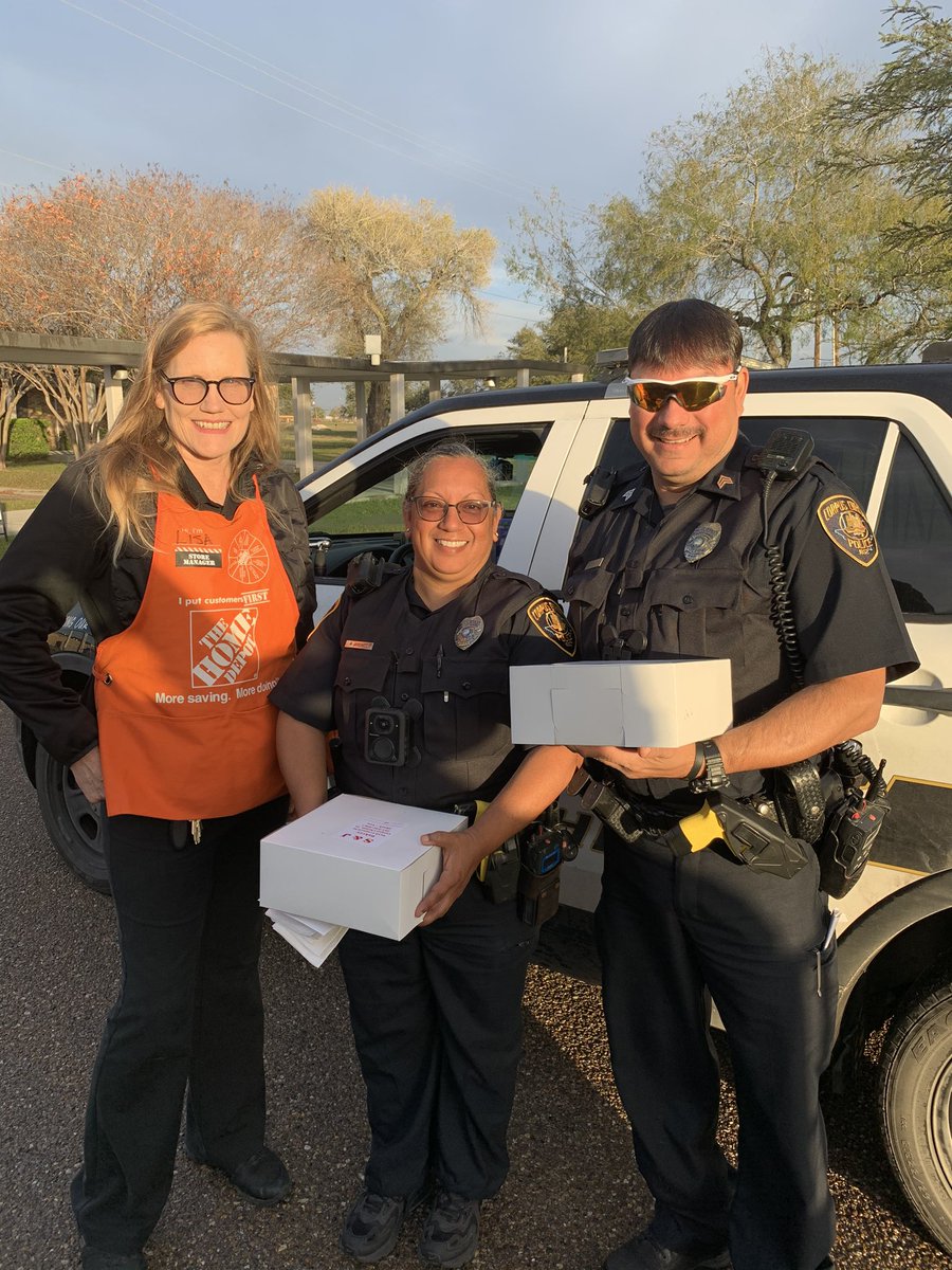 Store 6564 Showing our appreciation with some great goodies to local law enforcement for all they do  in our community .
