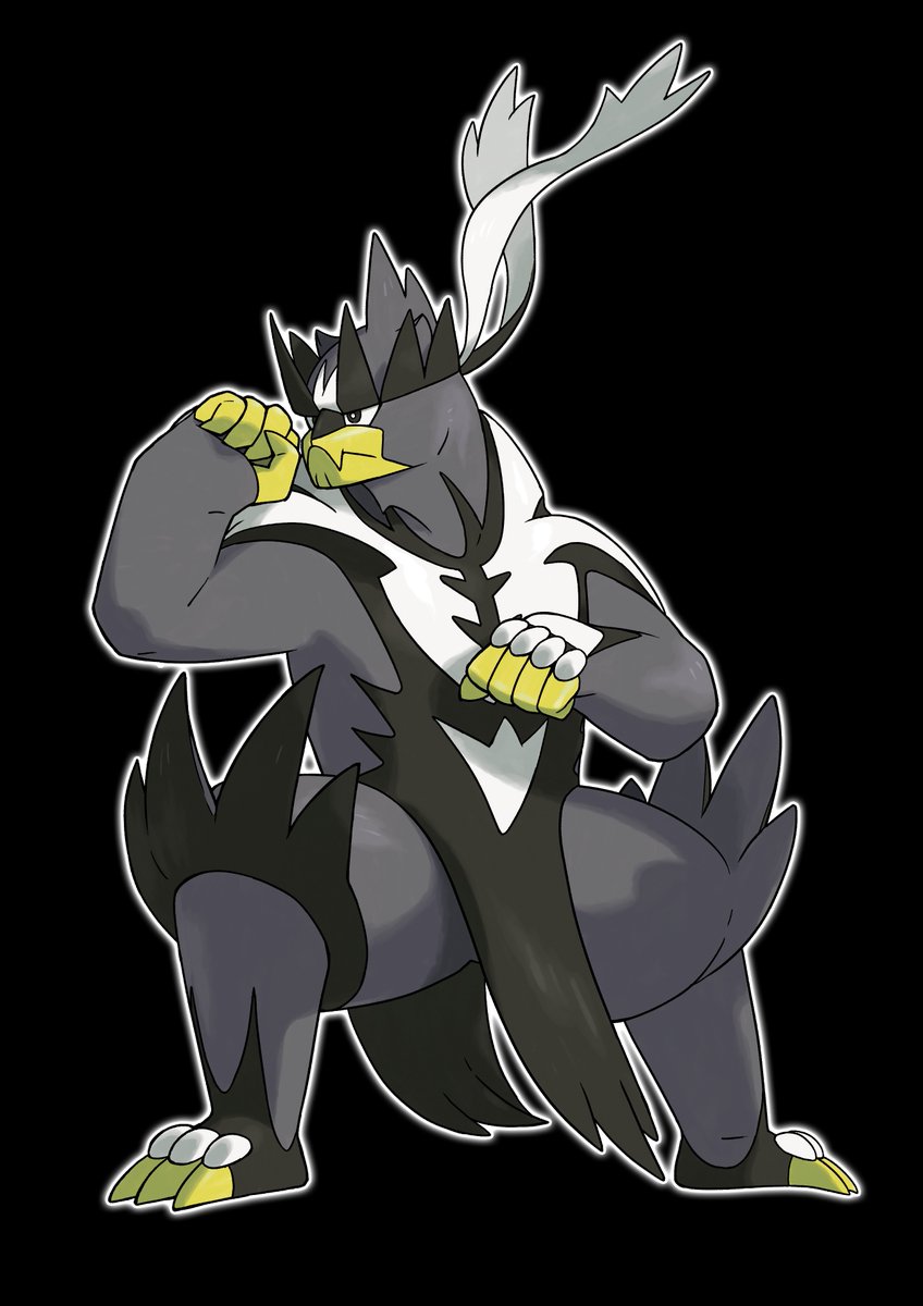PLDHnet's tweet photo. Official artwork of Urshifu's two forms: Single Strike (Fighting/Dark) and Rapid Strike (Fighting/Water).
* Ability: Unseen Fist

"Which form it evolves into will change depending on choices made during your adventure. The forms are not tied to the game version you are playing." https://t.co/tVHbBEMfeg
