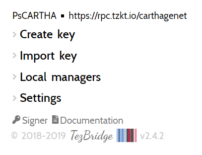 TezBridge v2.4.2 now supports protocol 006_PsCARTHA .  #Tezos