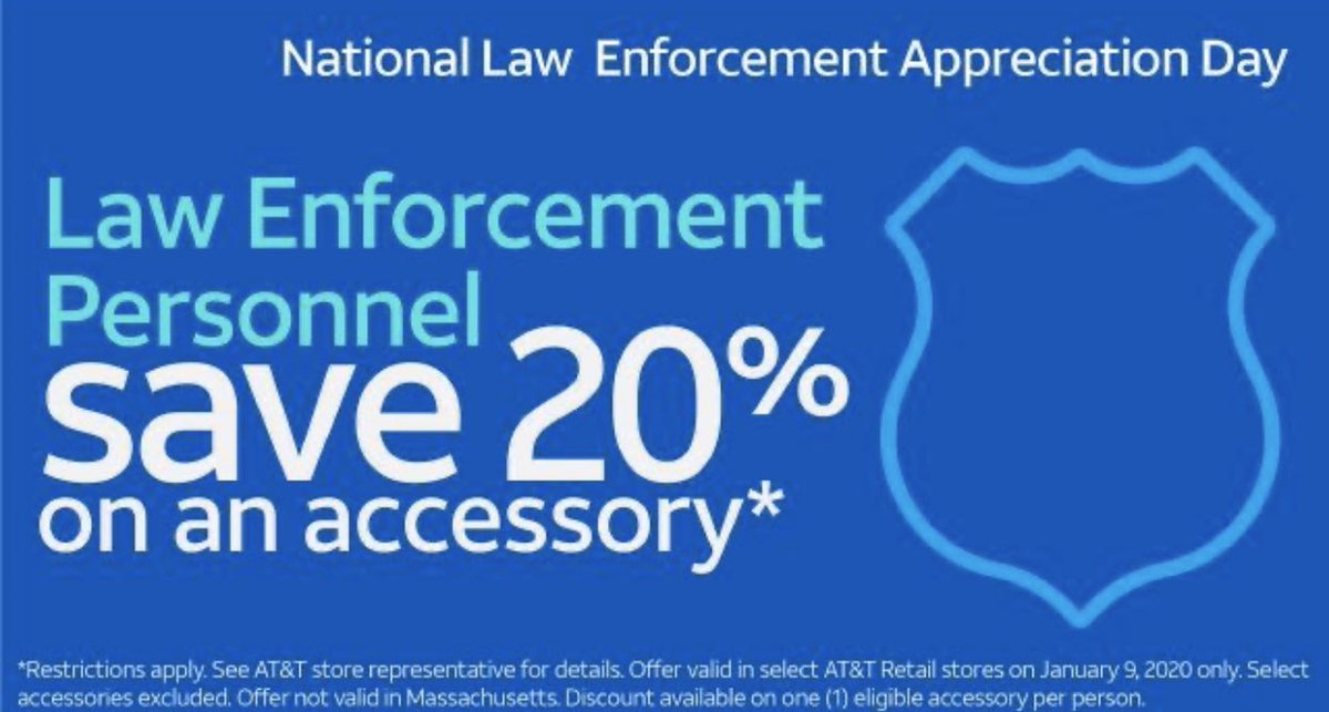 Welcoming all Law Enforcement Agency’s to come join us today at AT&amp;T in West Springfield to help celebrate National Law Enforcement Appreciation Day! #ATT #FirstNet @WestSpringfieldPD <a href="/springfieldpd77/">Springfield Police</a> <a href="/Bonilla_Bibi/">Bernice Bonilla</a> <a href="/BlevinsMandi/">Mandi Blevins</a> <a href="/JPotter24/">Jason Potter</a> <a href="/keroninc/">Keron Incarnato</a>