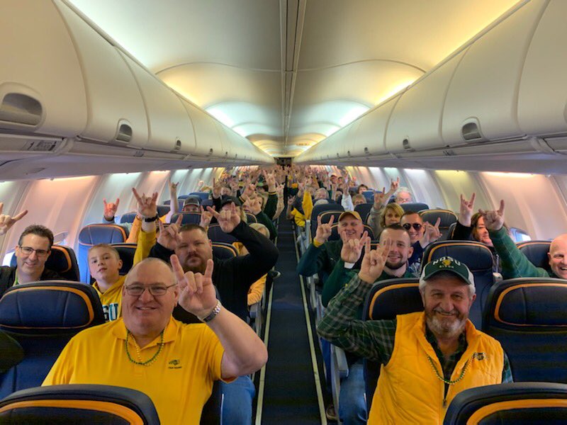 Wheels up on the Team Makers charter! See you in Frisco Bison Nation!🤘🏼 #FargoToFrisco
