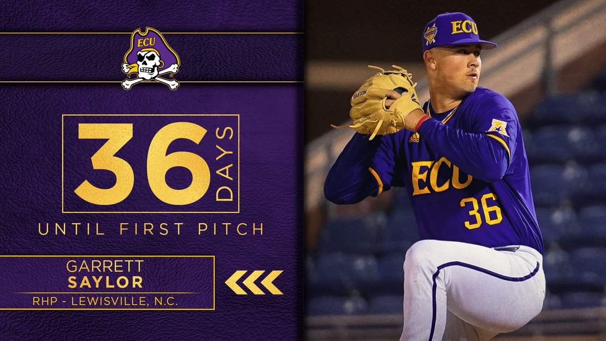 ECUBaseball's tweet photo. Sophomore @garrett_saylor appeared in nine games (all relief) during his first year with the Pirates. The righty notched his lone save at ODU and posted a 3.52 ERA allowing just three runs on the year. #ECUBaseball

Check out Saylor’s full bio ➡️ https://t.co/TbTjXx1PWl https://t.co/5fEL14LI8V