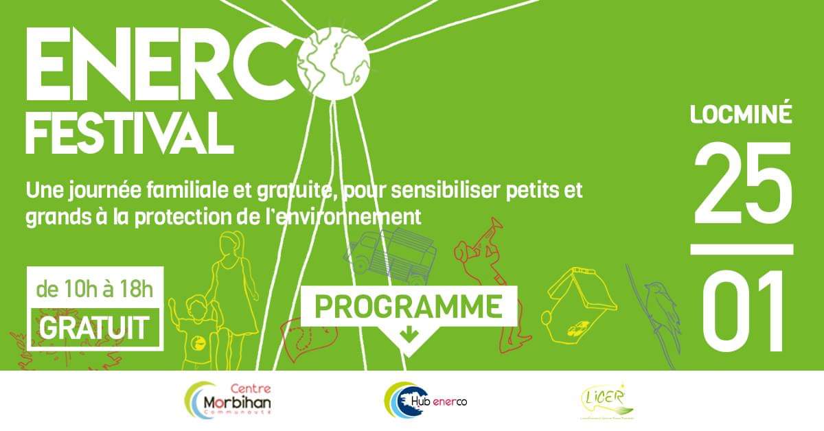 [ÉVÉNEMENT]

📅 Nous vous invitons le samedi 25 janvier à l'Enerco Festival !

🌍L'occasion aussi de visiter le centre d'énergies renouvelables Liger ! 

👉 Pour visualiser le programme de cette journée, c'est par ici : hubenerco.bzh/enerco-festiva…