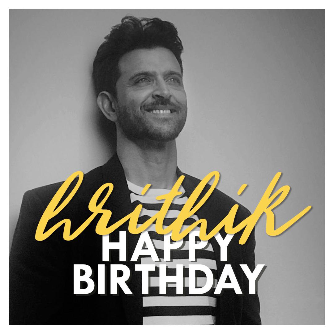 Happy birthday to our very own GREEK GOD of Bollywood Hrithik Roshan. 