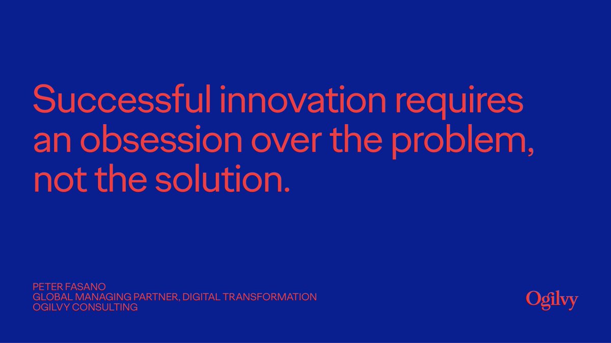 Last year at #CES2019, @OgilvyConsult's @PFasano, shared his take on what leads to successful #innovation 

#WPPCES #CES #CES2020 #TBT #AgencyVoices