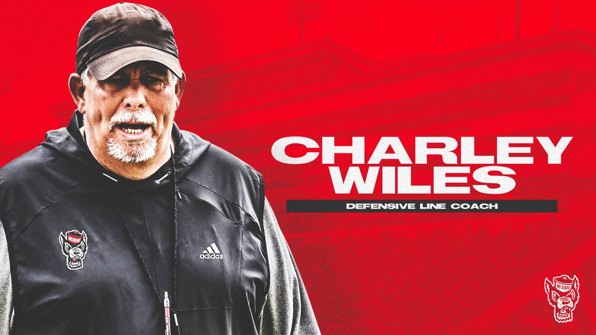 PackFootball's tweet photo. Welcome to #WPN, Coach Wiles! 

Read up on our new DL coach ➡️ https://t.co/0PQLR8kf9Q

#1Pack1Goal 🐺🐺🏈 https://t.co/qFujrUK09I
