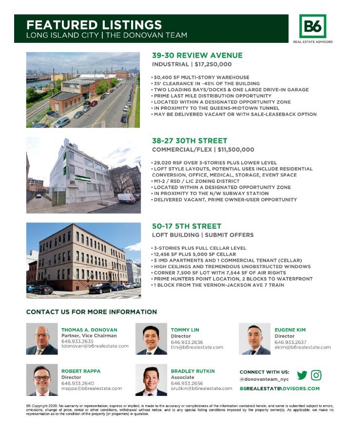 BradRutkin's tweet photo. Our latest #LongIslandCity listing package, hot off the press. Reach out for details.
@DonovanTeam_NYC @b6realestate
#realestate #forsale #cre #commercialrealestate #queensrealestate #LIC #industrialrealestate #loftbuilding #territorynetwork #b6realestate #donovanteam https://t.co/240RDYY6bh