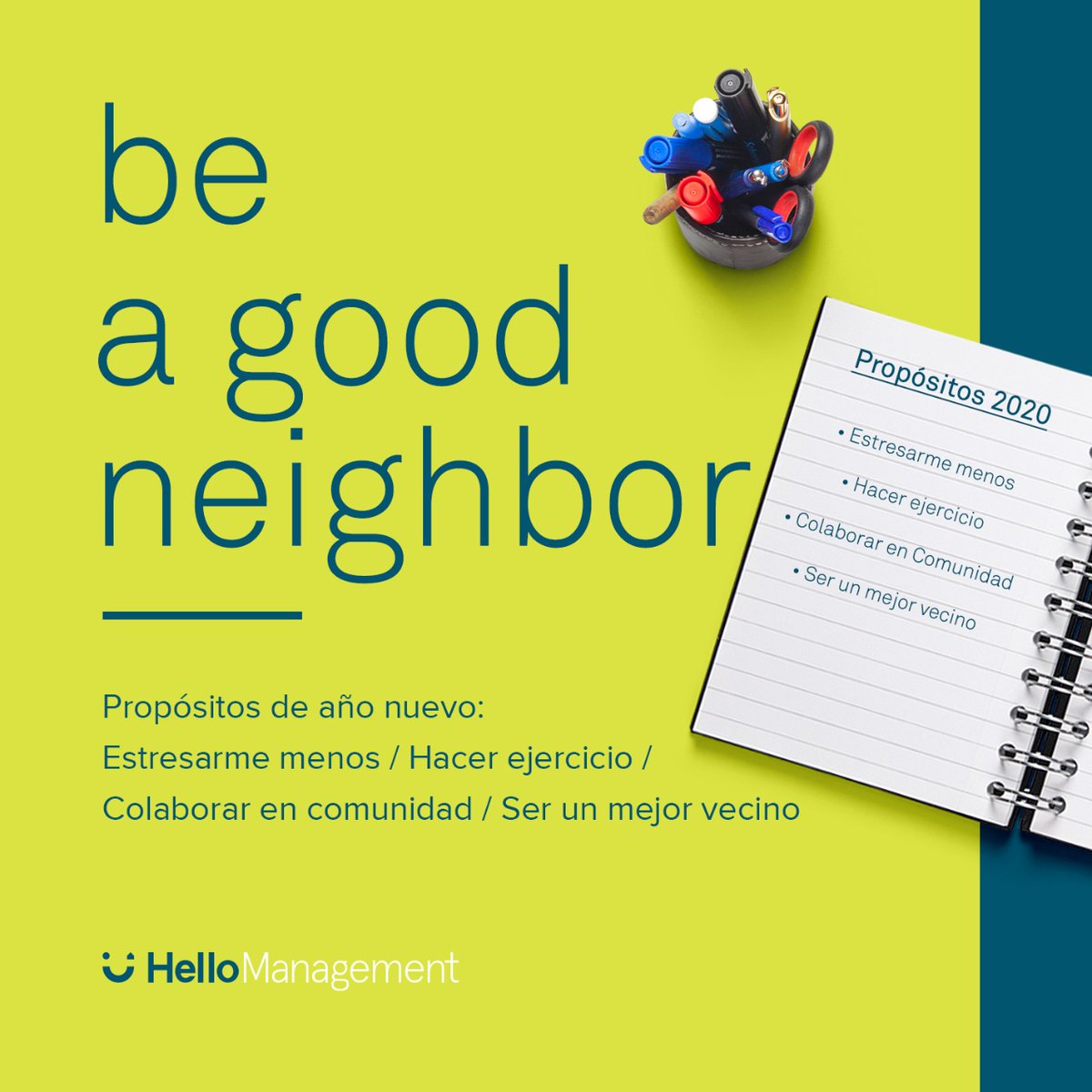 ManagementHello's tweet photo. ¡Comienza tu año libre de procupaciones! Contáctanos y descubre cómo podemos innovar tu comunidad.

say@hello-management.com https://t.co/UymVvd5E3P