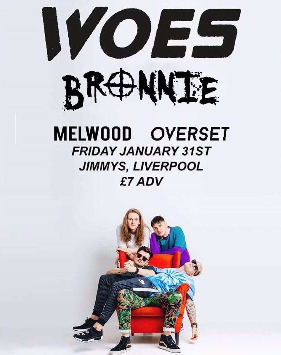 🔥 ANNOUNCEMENT 🔥 
Buzzed to announce we will be special guests supporting <a href="/woesuk/">Woes</a> along with our friends from <a href="/MelwoodUk/">Melwood</a> and <a href="/oversetuk/">Overset</a> in Liverpool on Friday 31st January 🤙🏼
TICKET LINK ON OUR WEBSITE