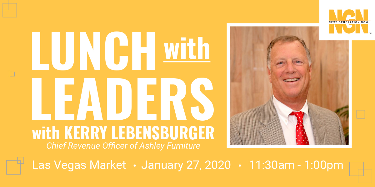 NGnow's tweet photo. Don’t miss this chance to share lunch and conversation with Kerry Lebensburger of Ashley Furniture this Las Vegas Market! There is still time to reserve your seat! https://t.co/b13j3djHZr https://t.co/L07j4L8vvl