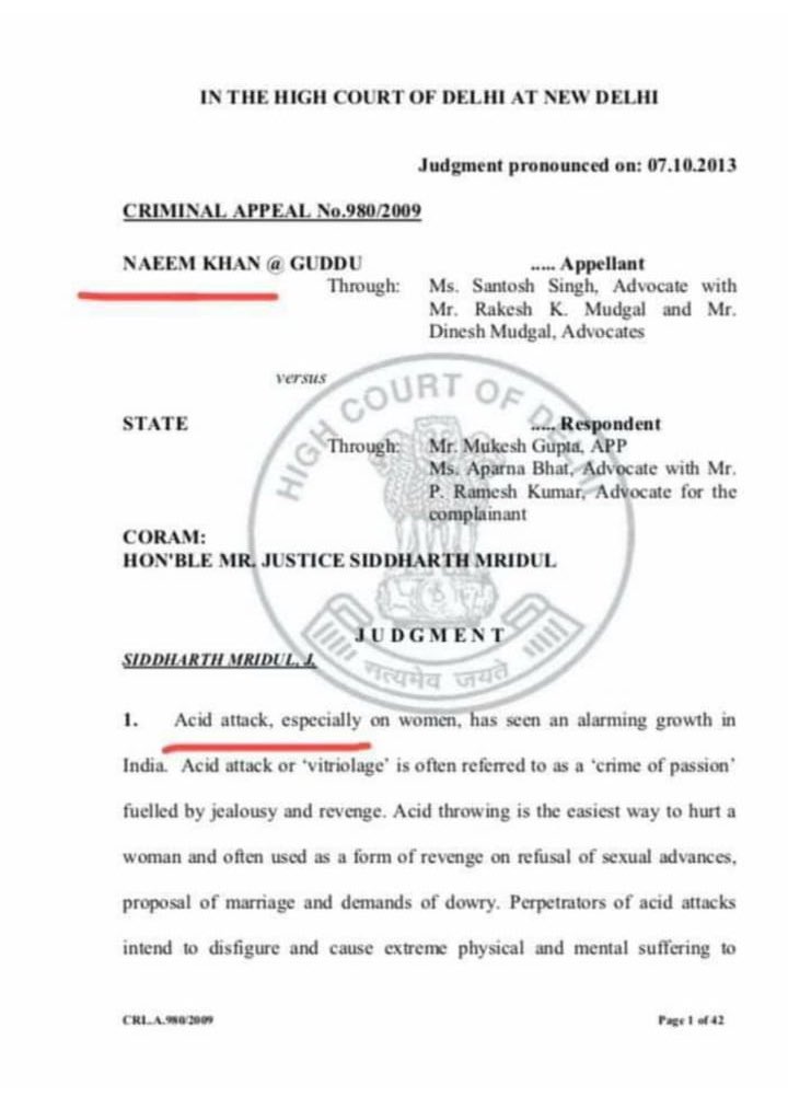 criminal appeal in high court