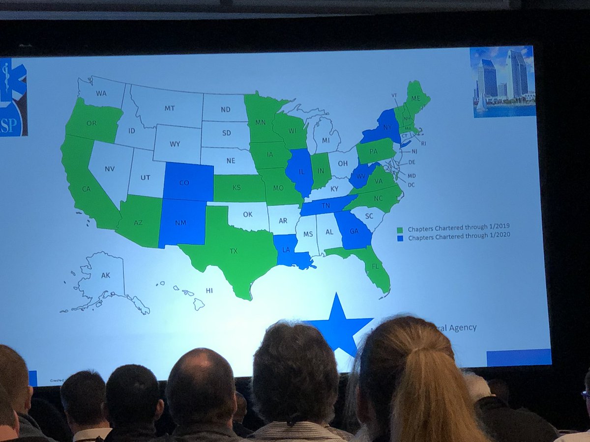 Check out that big green state, lots of Texas representation present!  <a href="/NAEMSP/">NAEMSP</a> 2020...