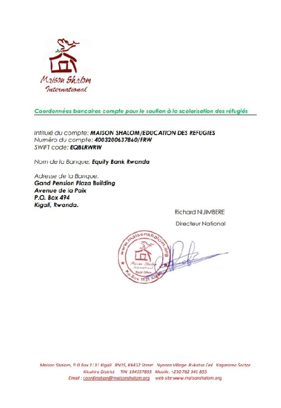 ItaraBurundi's tweet photo. #Burundi: Les réfugiés #Burundais au #Rwanda mobilisent les fonds pour la scolarisation de leurs enfants. Pour ceux qui sont en #Belgique , #Luxembourg, #France, #Italie , #Allemagne et #Suisse une déduction fiscale est guarentie. @Maison_Shalom. #FOCASER https://t.co/E68GnFn3mI https://t.co/fJB0h6ochU