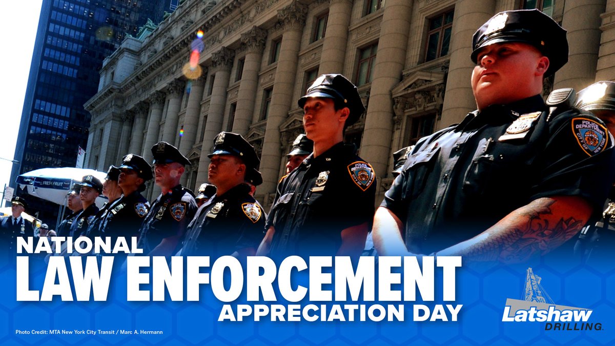 Today is National Law Enforcement Appreciation Day. Show your support by wearing blue, sending a thank you card to your local police department as well as sharing stories of positive experiences you've had with Law Enforcement.