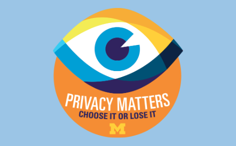 umichTECH's tweet image. January is #DataPrivacyMonth, 🗓️ and your privacy matters to us! Grab a free print-and-post poster of #privacy tips to share with friends and colleagues!