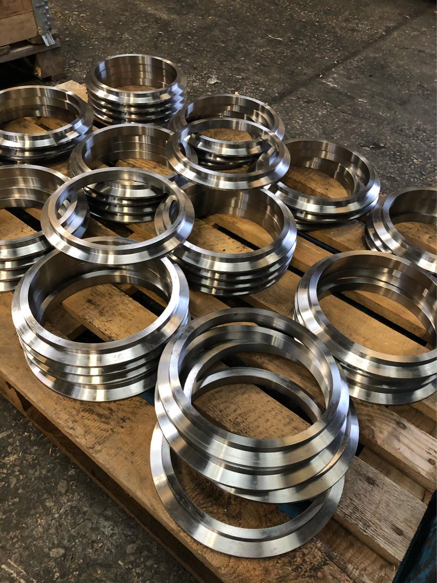 A nice shipment of mild steel special flanges machined to our clients requirements at JRW  #flanges #special #manufacturing #mildsteel #Engineering #oilandgas