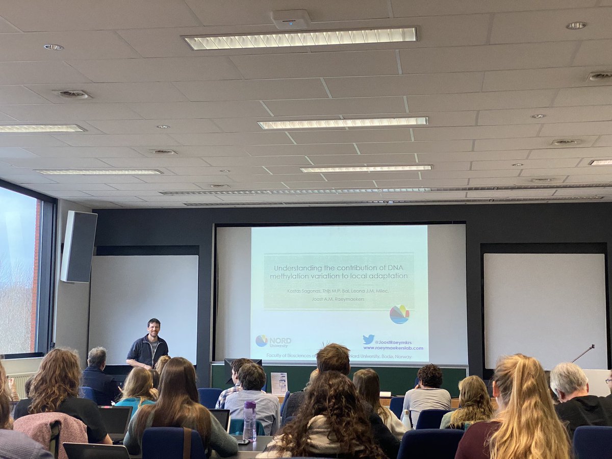 thenainagoel's tweet photo. Interesting work presented by @JoostRaeymkrs about the adaptive potential, during eco-evo session. Day 2 of #EVENET symposium @ECOEVENET https://t.co/2VEERc60H9