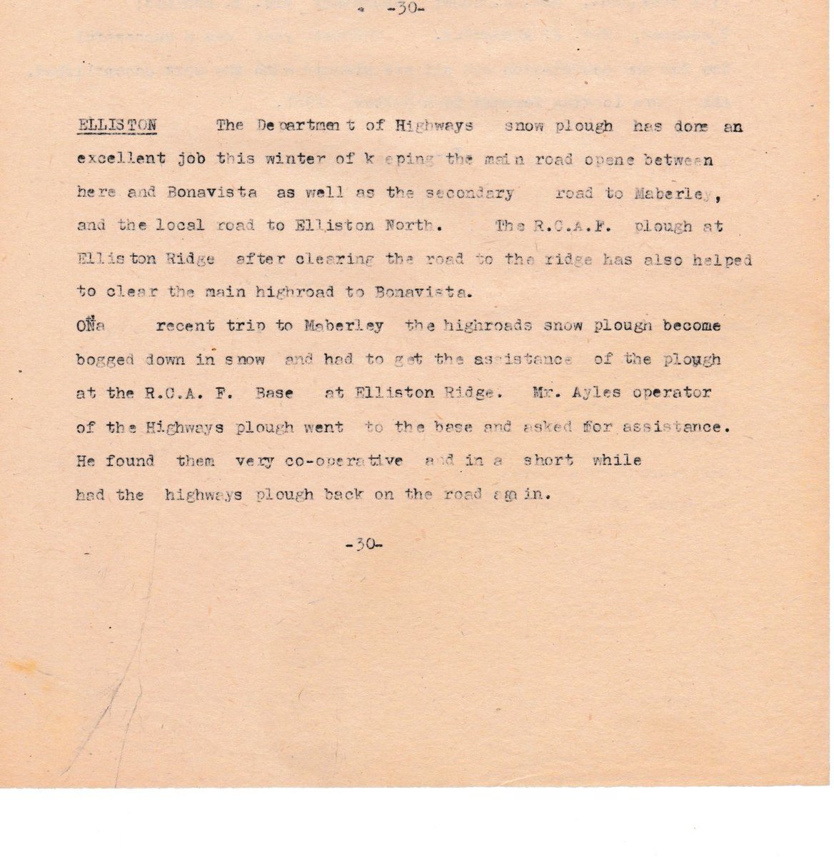 rootcellars's tweet photo. Mr. Samuel J. Ryan was a correspondent for the Evening Telegram for many years covering this area. We will be sharing some of his articles over the next few months. This article, from Feb 20th, 1961, caught my attention today given all the plows out. #TBT #baselonggone #elliston https://t.co/ZSHnCVQIKD