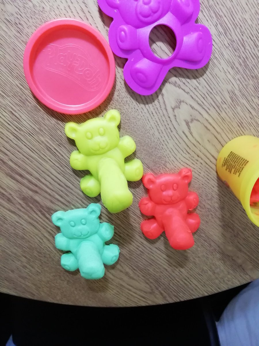 reisst26's tweet photo. @PlayDoh  i quote "dad i have made a teddy bear family" to my surprise this is the outcome any ideas whats wrong?? (4 year old daughter) i said how did his belly get so big? Her reply was he ate all his dinner??
Your development team may need a chat with https://t.co/C04YnDQRhy