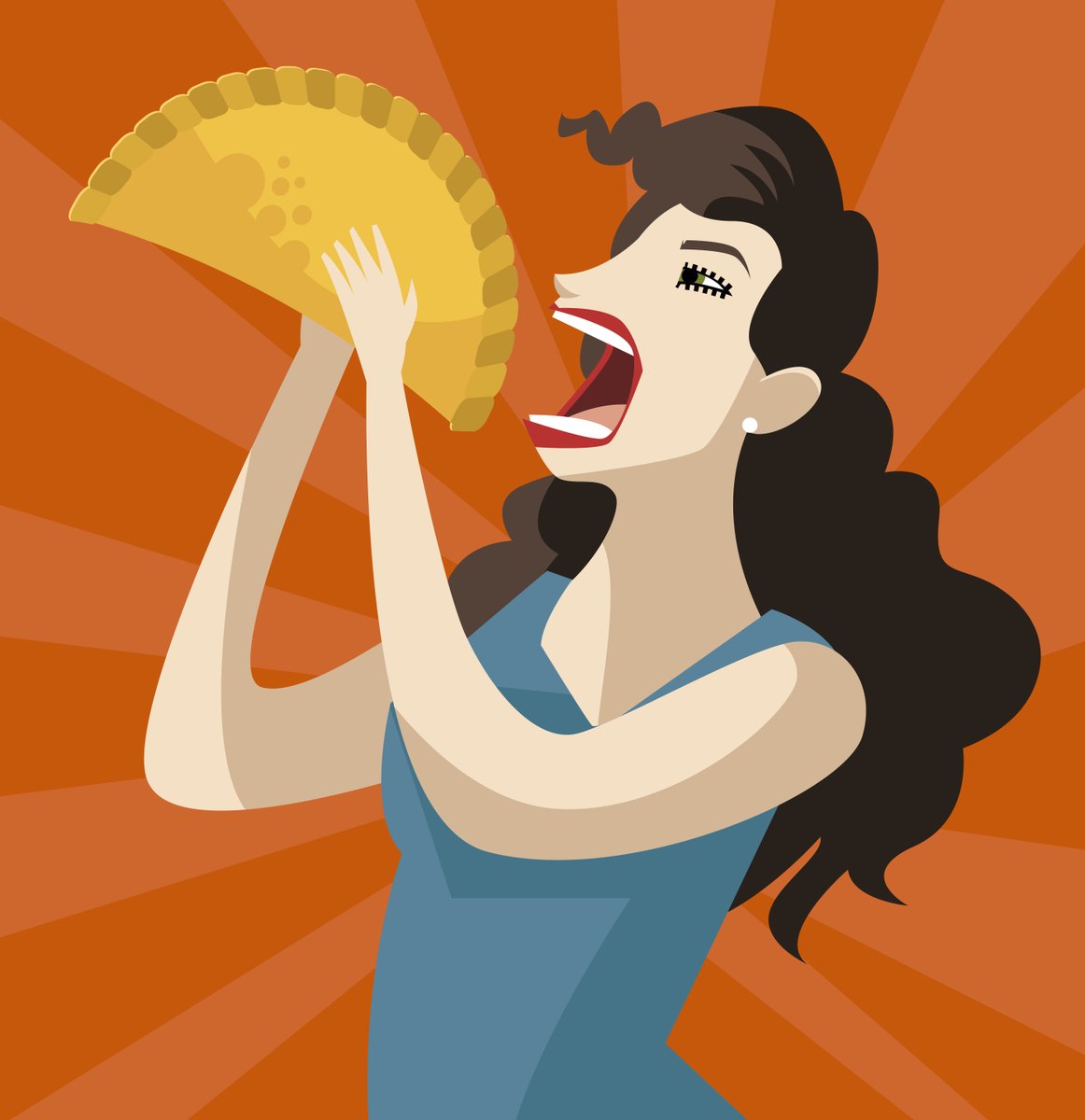 EMPANADAch's tweet photo. This year we're really into fitness...fitness whole empanada in our mouths that is. https://t.co/zZKf5TWvsK