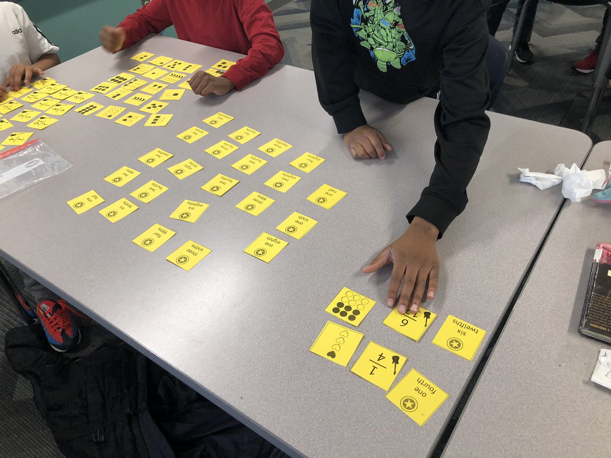 e_barchers's tweet photo. Learning different ways to express fractions. @latanya_frankli @HMC1Proud @HMC1MeYouUs @HMC1Together #HMC1STEAM/PBL https://t.co/Am3ZT0KEbL