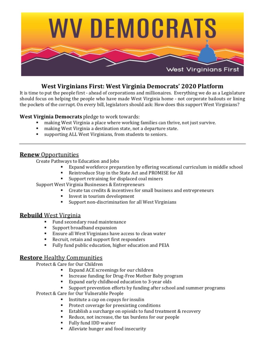 wvdemocrats's tweet photo. House &amp; Senate Dems are joining forces to focus on the future of WV. West Virginians are leaving our state at a rapid rate as a result of the @WVGOP Majority's damaging agenda. Real West Virginians are our priority, not millionaires &amp; billionaires. #WestVirginiansFirst #WVDems https://t.co/Q8Qa6UMvfn