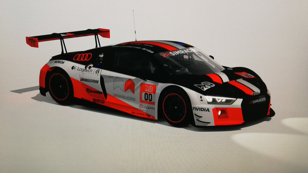 SkinsGara's tweet photo. Skin para @vrsimracer en la pasada edición 24h de @club_simracing. Así se vio en pista! https://t.co/qJ4l4LZMam