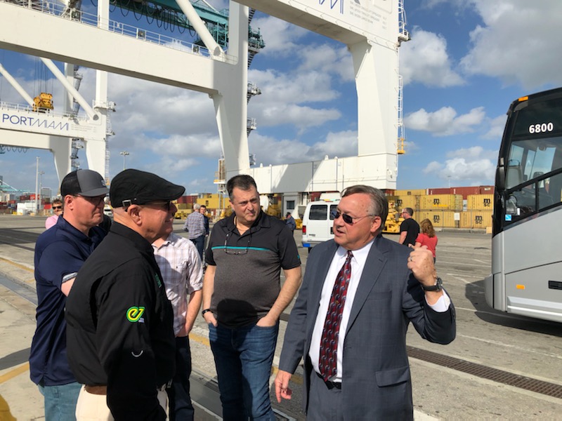 thepacker's tweet image. #gopex Port of Miami tour