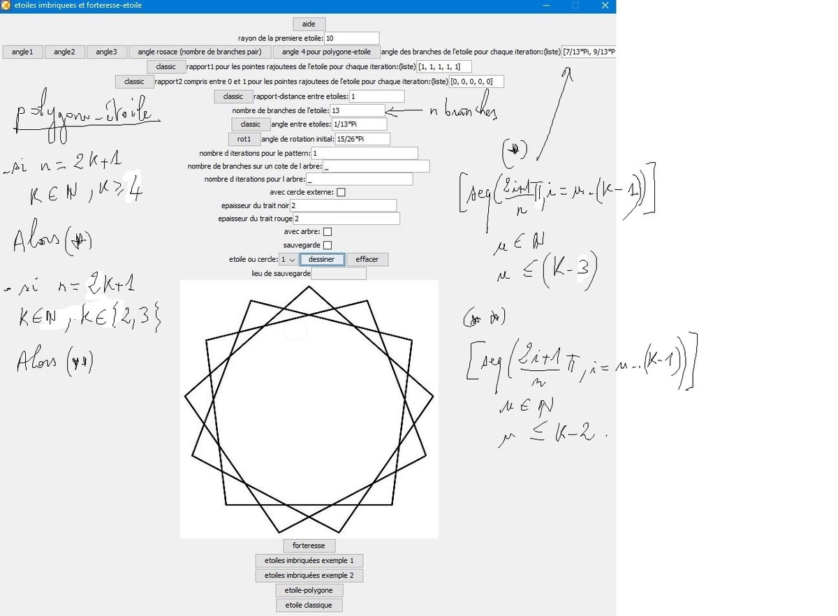 ElioC12's tweet photo. cas particulier de "#polygone-#etoile" "#polygon-#star" avec ma maplet sur #maplesoft
https://t.co/Cnburx0Ouh https://t.co/80yvkxZaVY