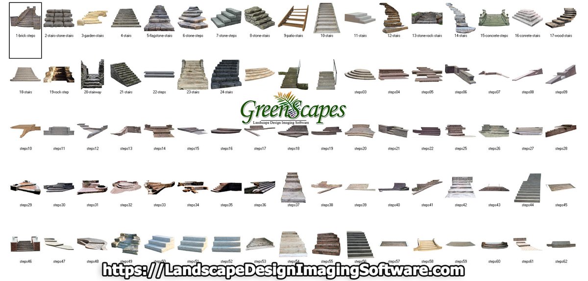 GreenScapesland's tweet photo. We added a New Library to the download center for #GreenScapes #LandscapeDesignSoftware clients. Steps can be created from scratch or put in as an object. Objects can be flipped, warped, erased, and re-sized. https://t.co/rmmIYqnEXB