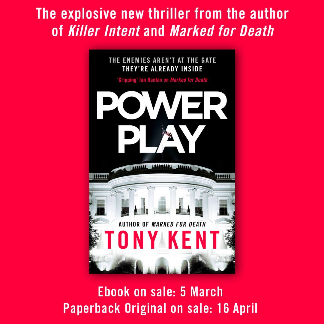 TonyKent_Writes's tweet photo. THE ENEMIES AREN’T AT THE GATE, THEY’RE ALREADY INSIDE!

Very excited to share both the title &amp; the cover for my new book POWER PLAY!

POWER PLAY is available NOW to request on Netgalley 

https://t.co/gdx4DOa3GE 

#powerplay ⁦@eandtbooks⁩ ⁦@simonschuster⁩ #comingsoon https://t.co/bENfmUDFOz