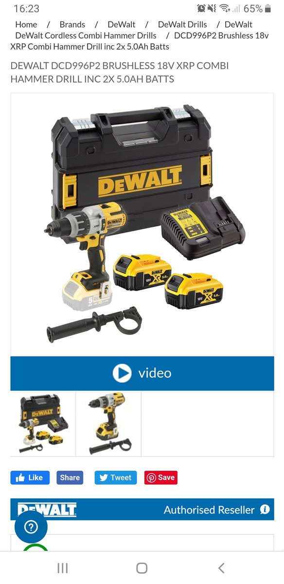 AndyZX6R09's tweet photo. @MacToolsUK How is same drill so much more from Mac? #mactools #mechanics #dewalt https://t.co/Qw3ZYbBw0F