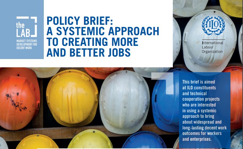 marketlinksorg's tweet photo. 💡Check out a new policy brief from @ILOTheLab with insights, examples and practitioner tools on how to use a systemic approach in various markets. This resource is available in English, French and Spanish. #ILO
#MarketSystemDevelopment https://t.co/a2XQrD3SHu https://t.co/8hblEBVcfF