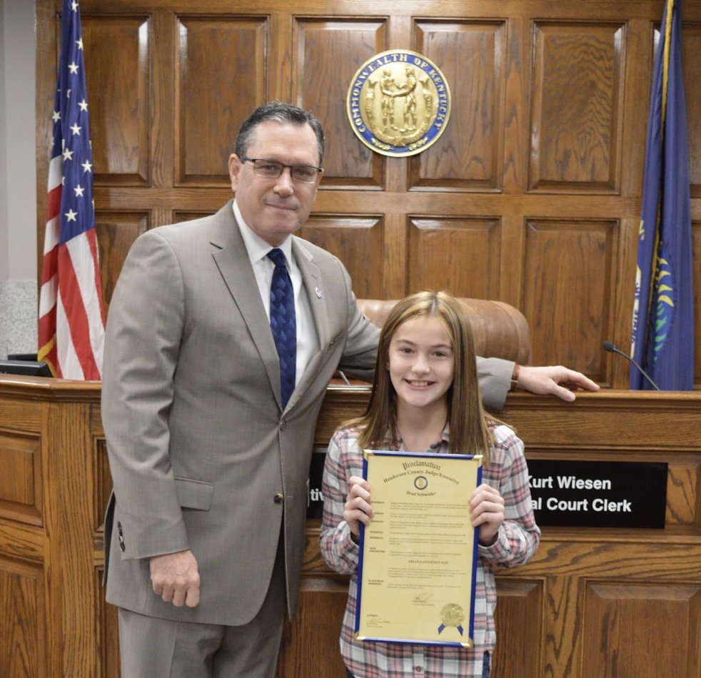 HendersonSchool's tweet photo. Congratulations to Ariana Overton the December Judge's Scholar from East Heights Elementary School. #extraordinaryhcs https://t.co/53iNYZQYh6